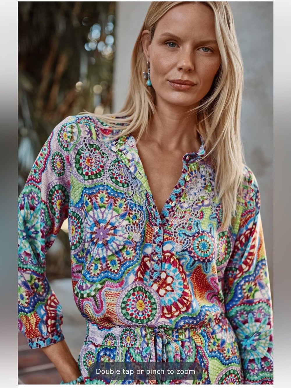 NWT JOHNNY WAS LEENA TUNIC - NAPPERON